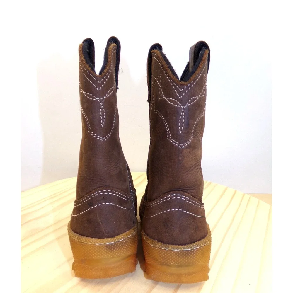 Zapiver Feveco‎ by Softwalk Western Boots Kids Toddlers Brown Size 25 / US 8.5